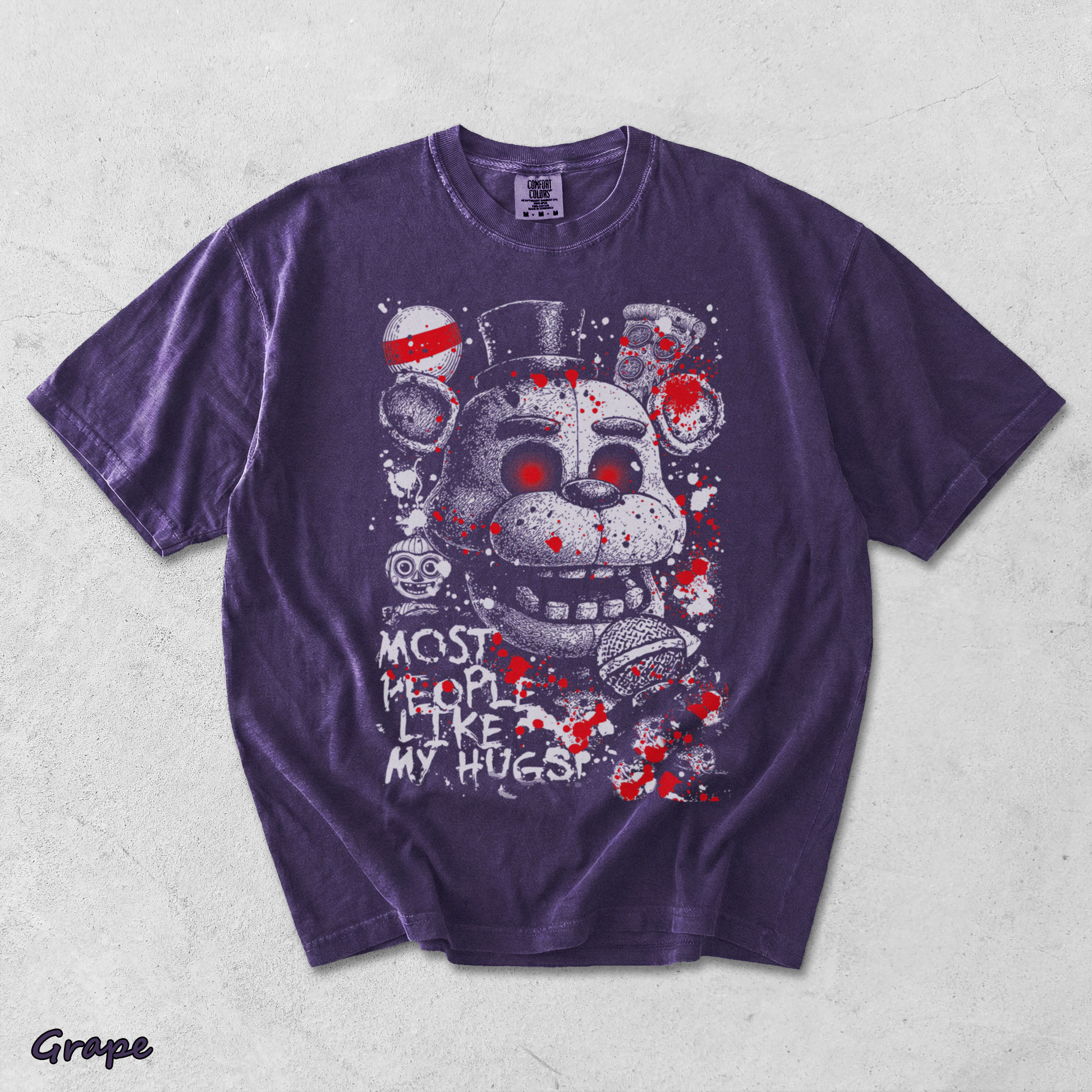 Springtrap Five Nights At Freddy's Game Acid Washed Lightweight - Grape mockup