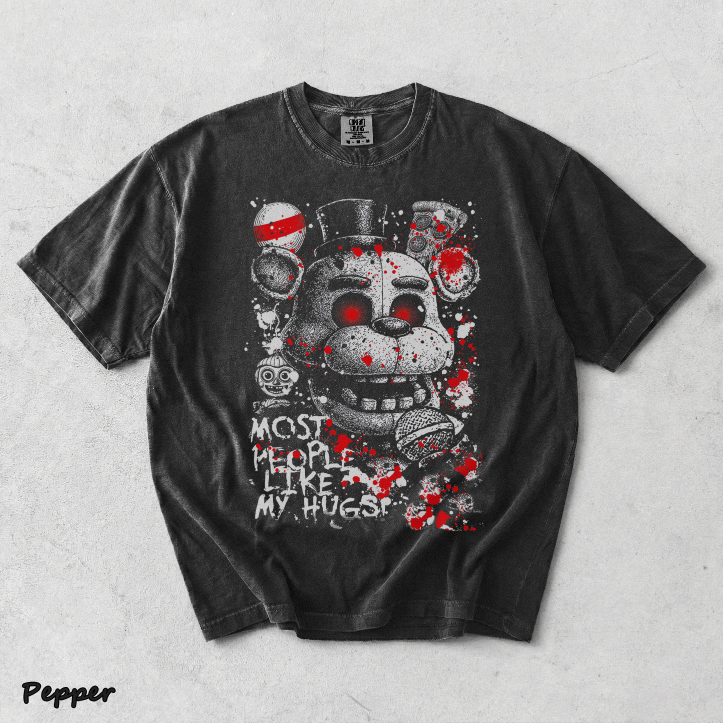 Springtrap Five Nights At Freddy's Game Acid Washed Lightweight - Pepper mockup