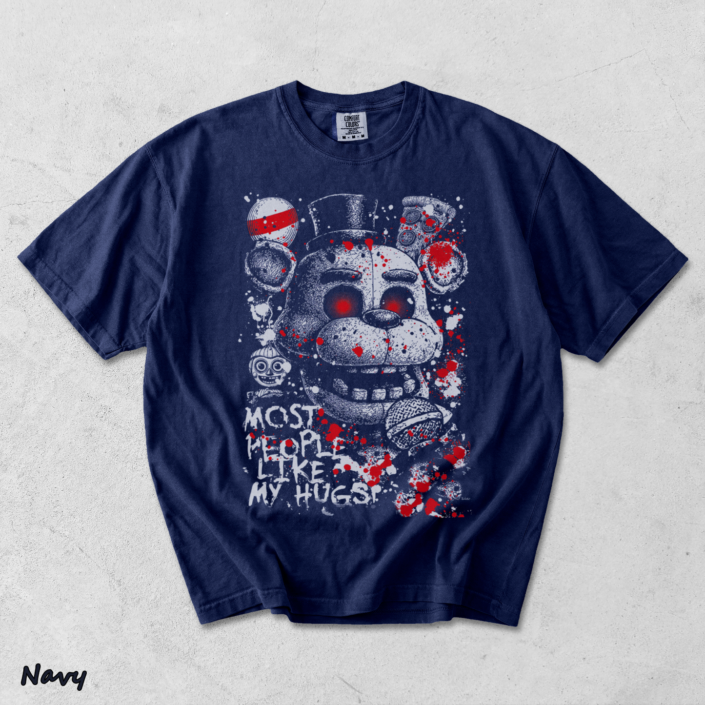 Springtrap Five Nights At Freddy's Game Acid Washed Lightweight - True Navy mockup