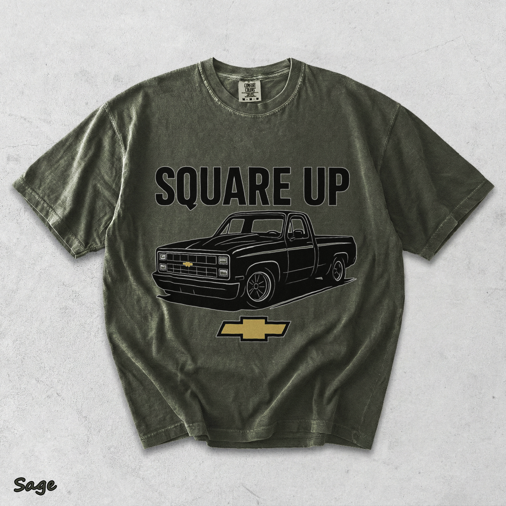 Square Body Chevy - Sage mockup