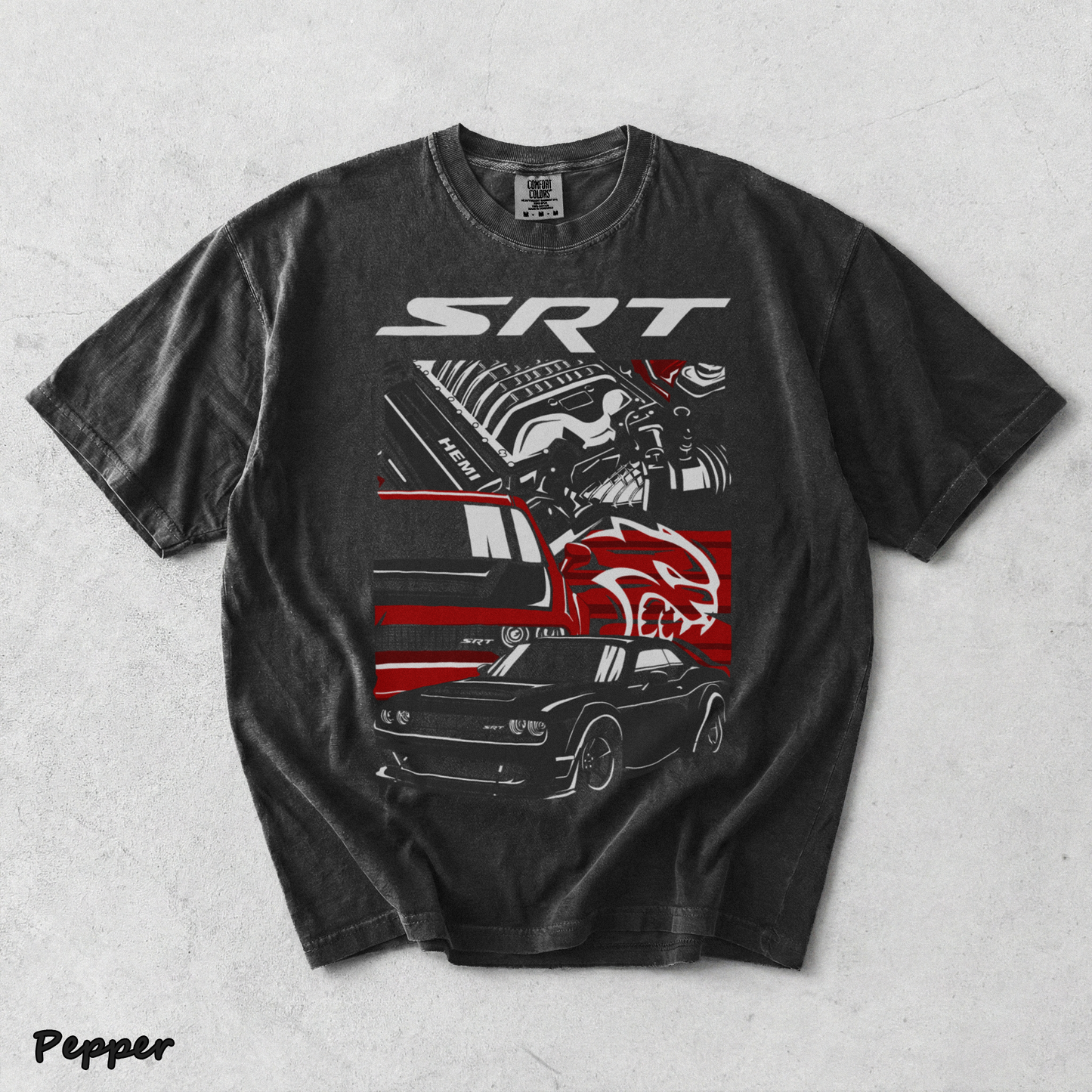 SRT Hellcat back - Pepper mockup