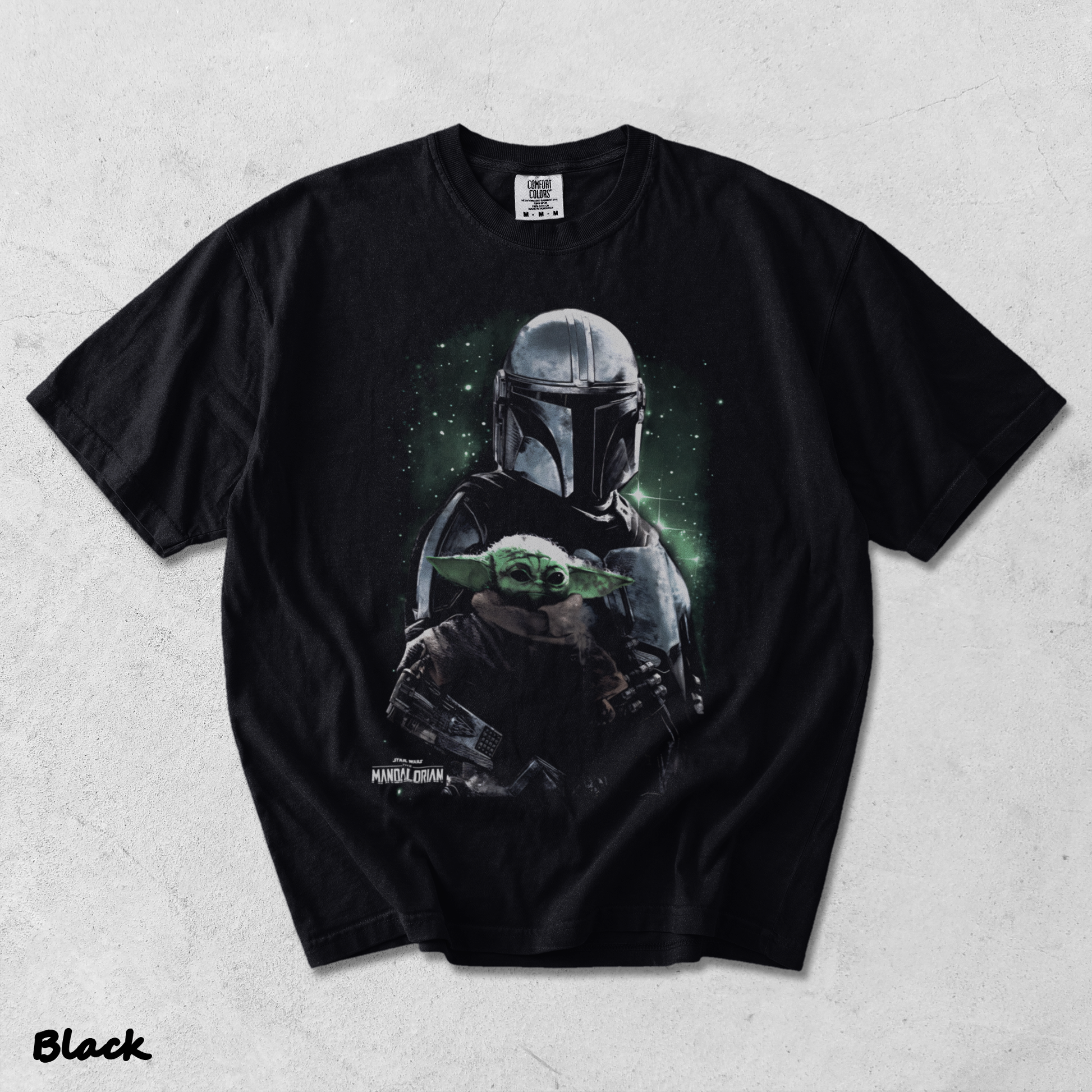 Star Wars The Mandalorian Heavyweight - Black mockup