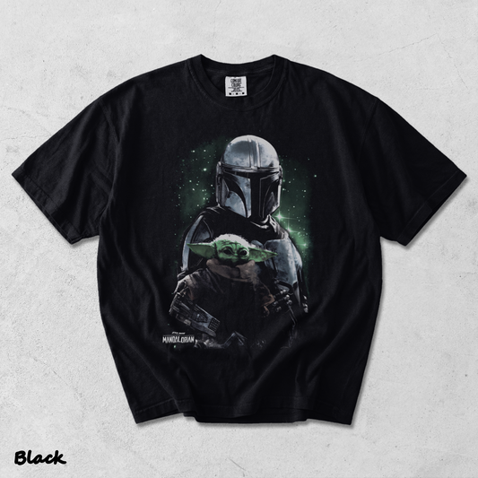 Star Wars The Mandalorian Heavyweight - Black mockup