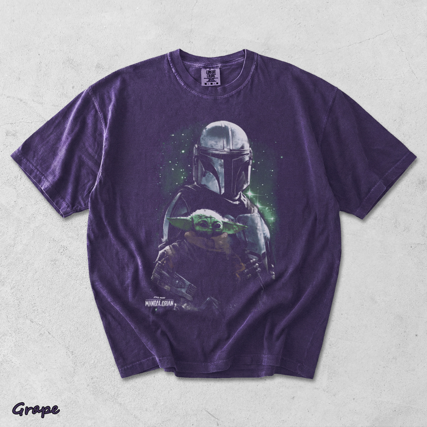 Star Wars The Mandalorian Heavyweight - Grape mockup