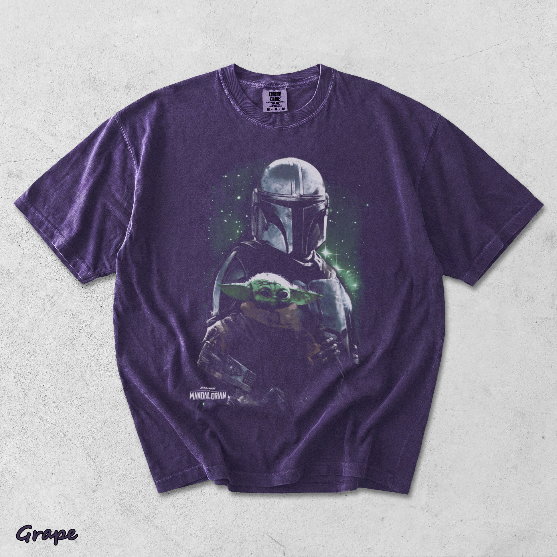 Star Wars The Mandalorian Heavyweight - Grape mockup