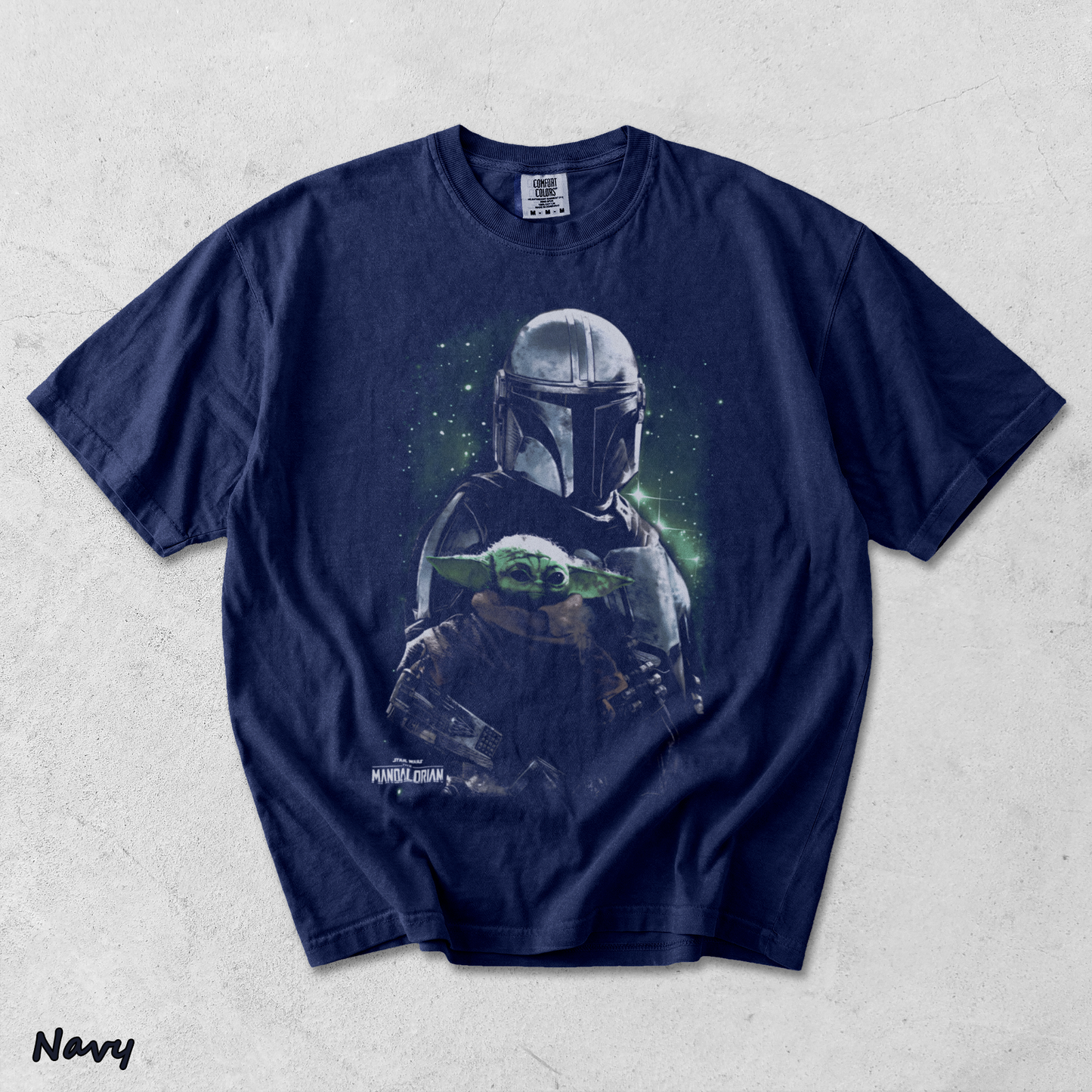 Star Wars The Mandalorian Heavyweight - True Navy mockup