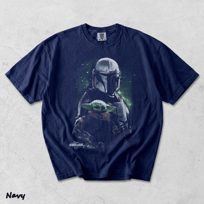 Star Wars The Mandalorian Heavyweight - True Navy mockup