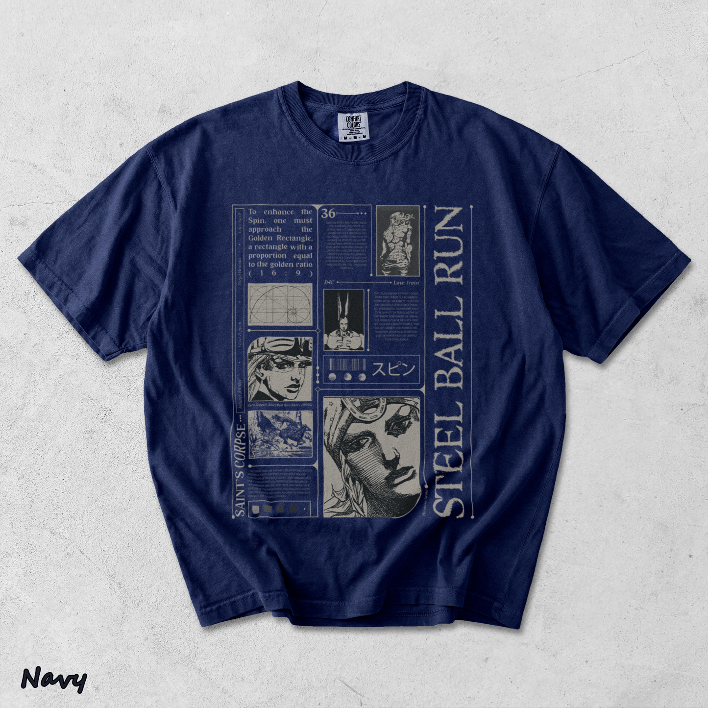 Steel Ball Run - True Navy mockup