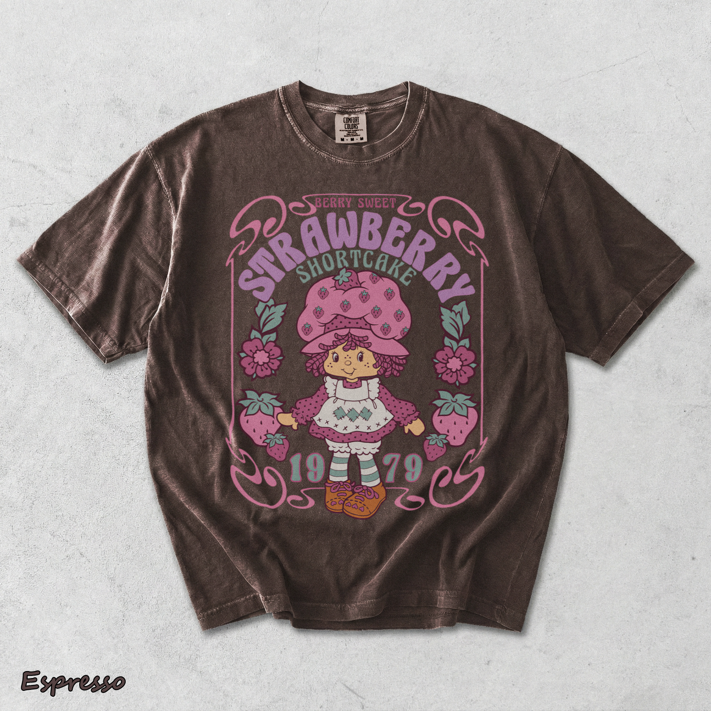 Strawberry Shortcake Sudadera - Espresso mockup