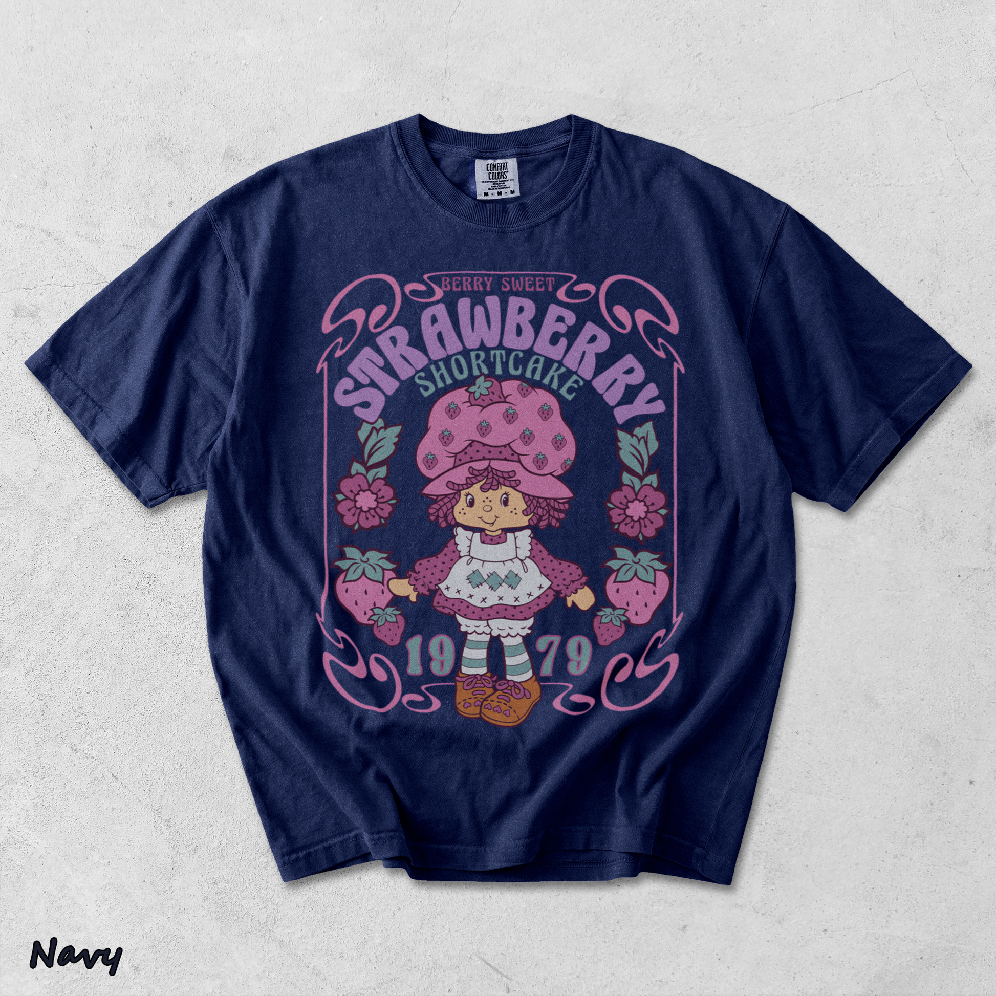 Strawberry Shortcake Sudadera - True Navy mockup