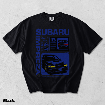 Subaru Impreza JDM Sports Car - Black mockup