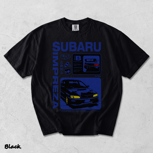 Subaru Impreza JDM Sports Car - Black mockup