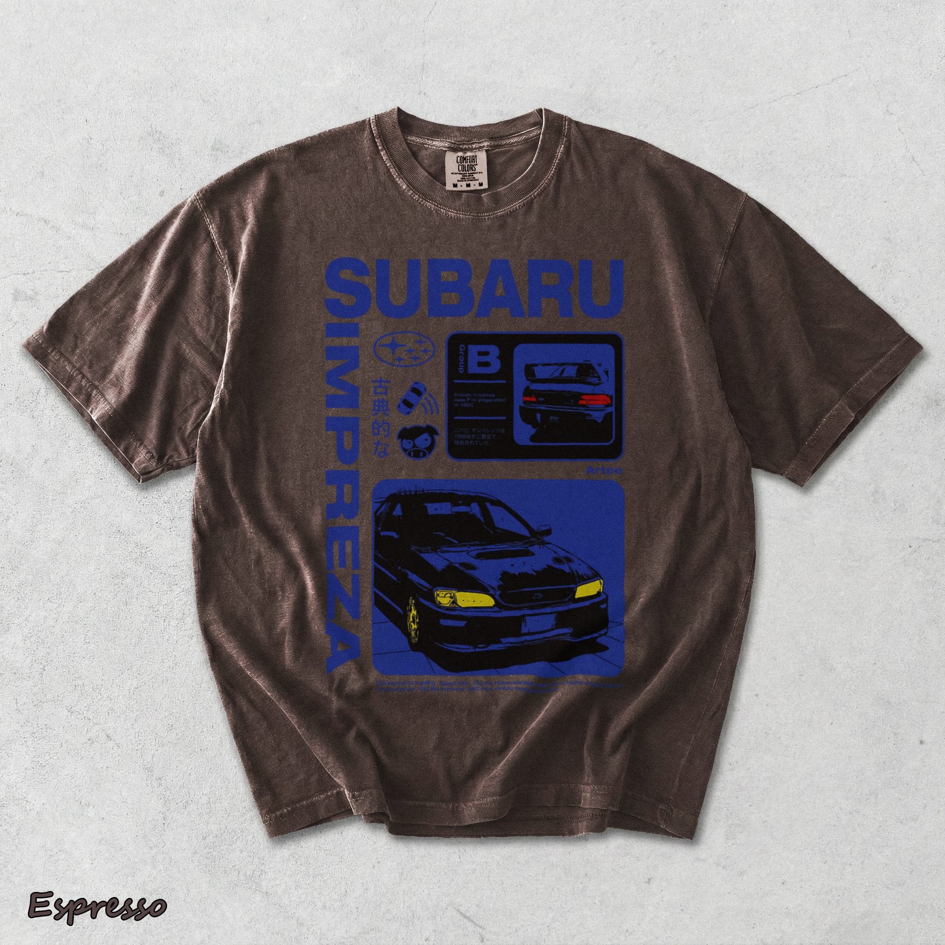 Subaru Impreza JDM Sports Car - Espresso mockup