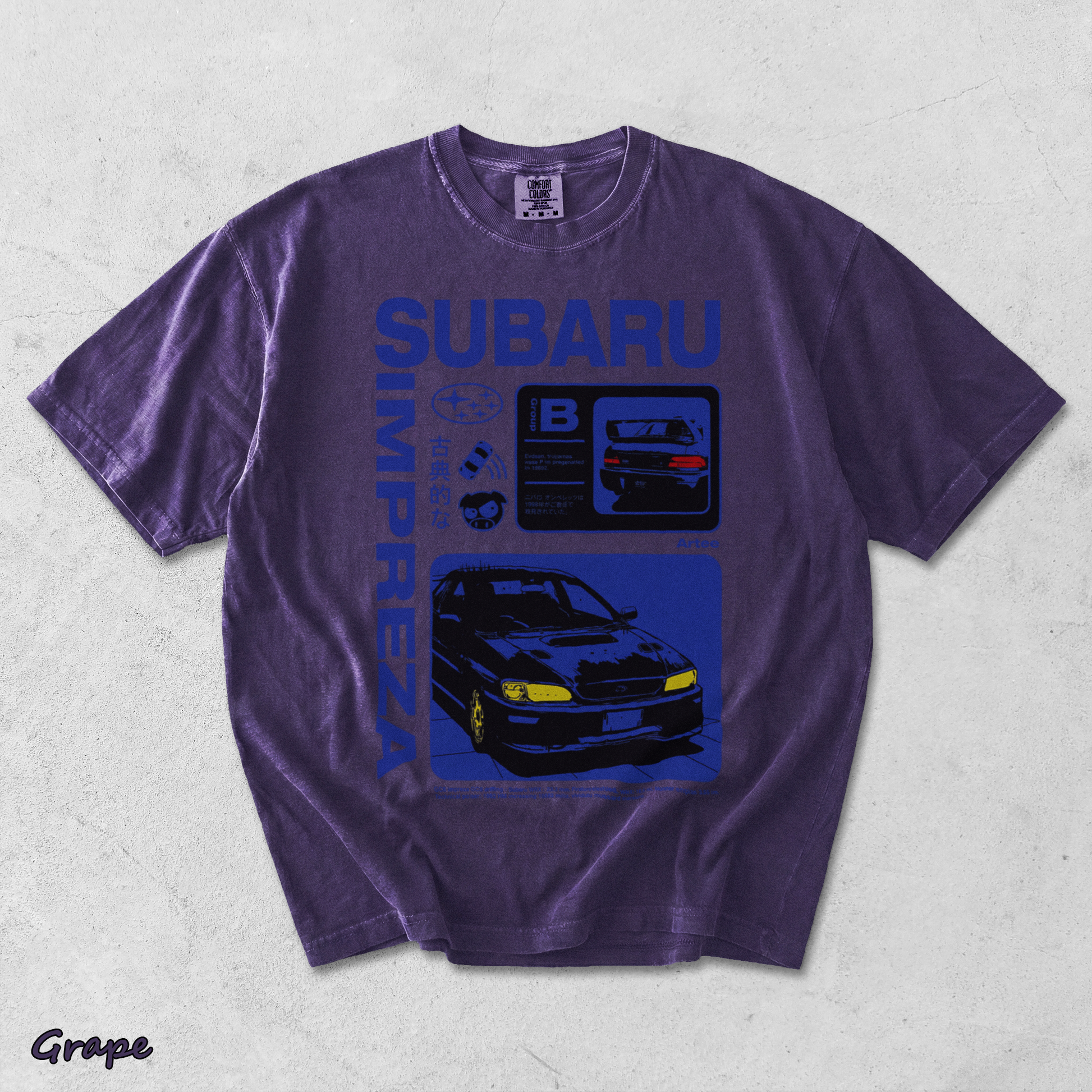Subaru Impreza JDM Sports Car - Grape mockup