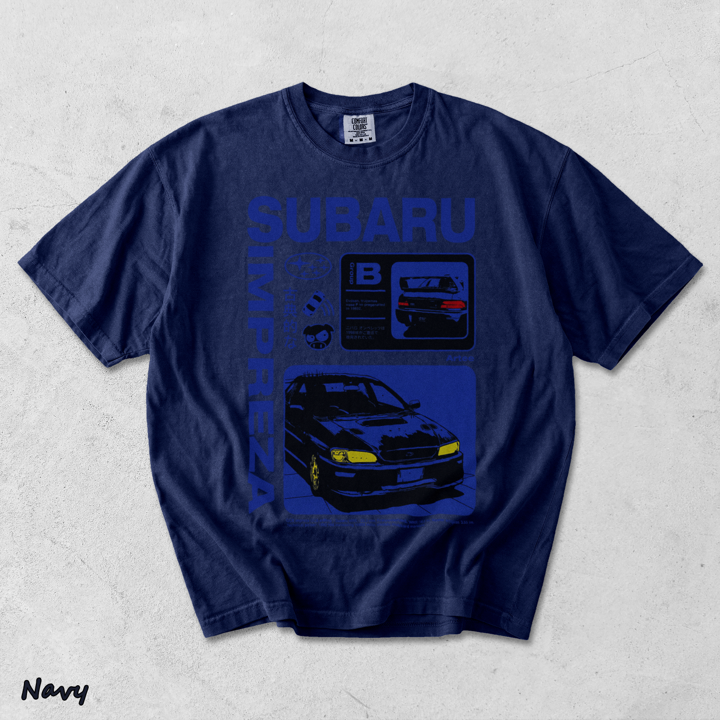 Subaru Impreza JDM Sports Car - True Navy mockup