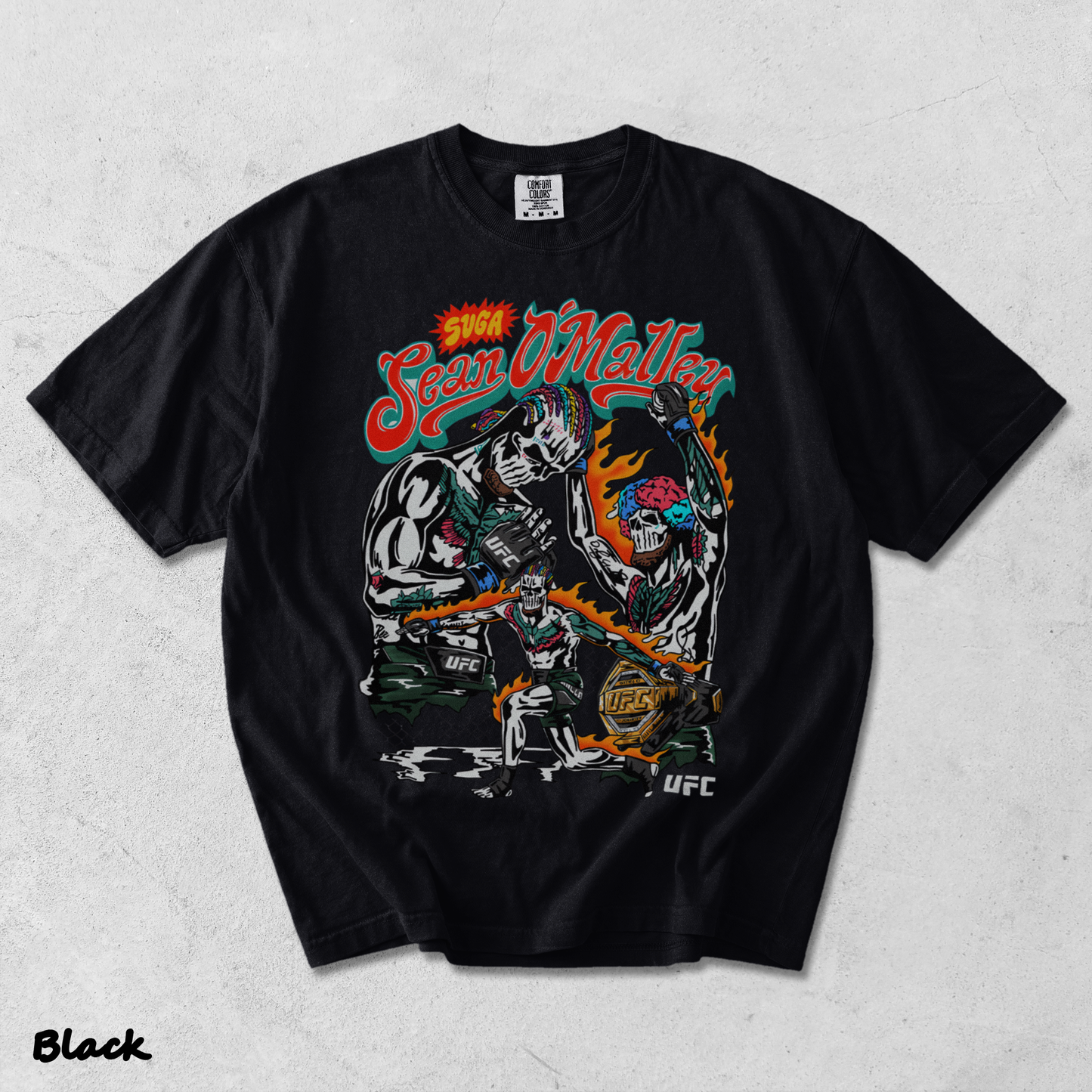 Sugar Sean O'Malley Skeleton UFC - Black mockup