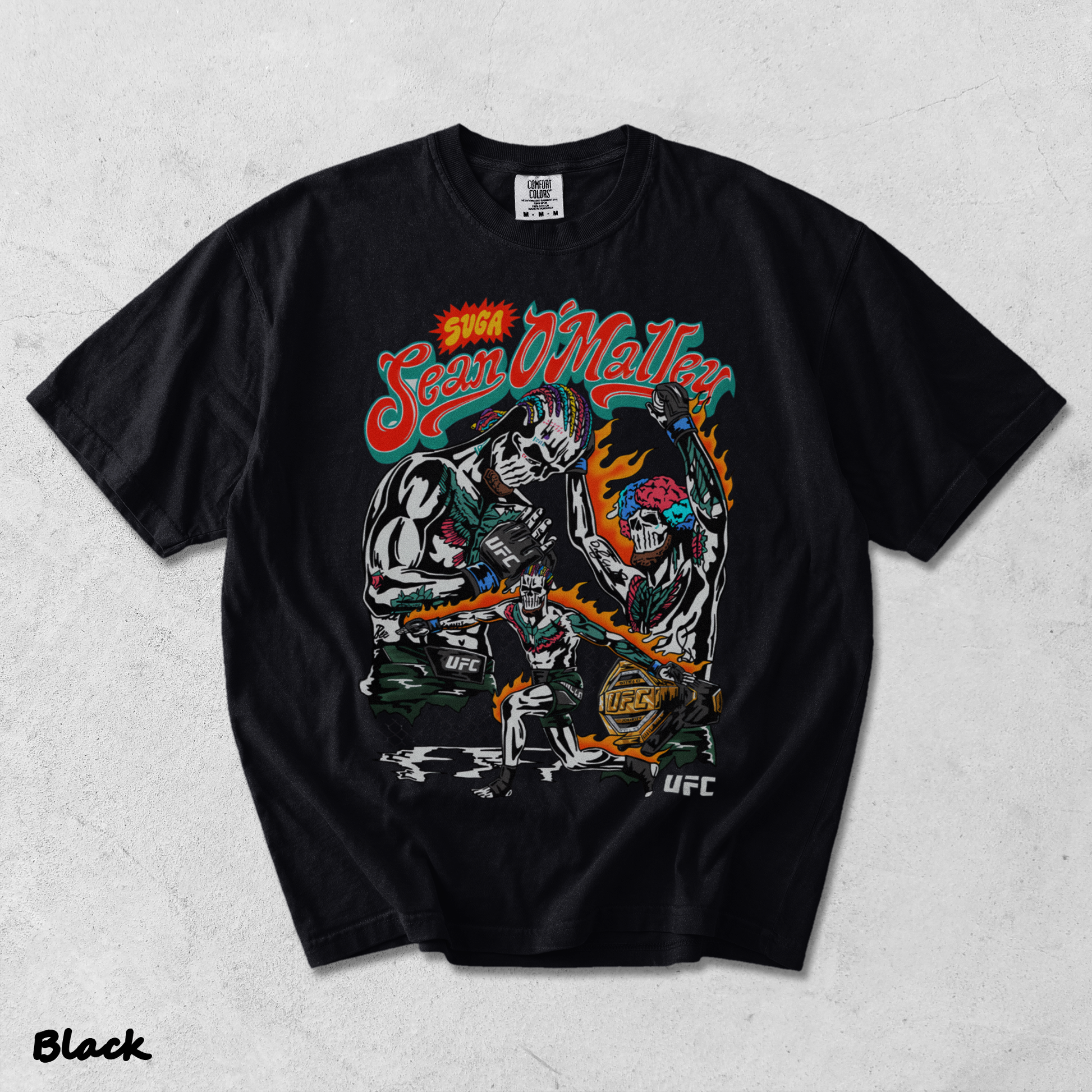 Sugar Sean O'Malley Skeleton UFC - Black mockup