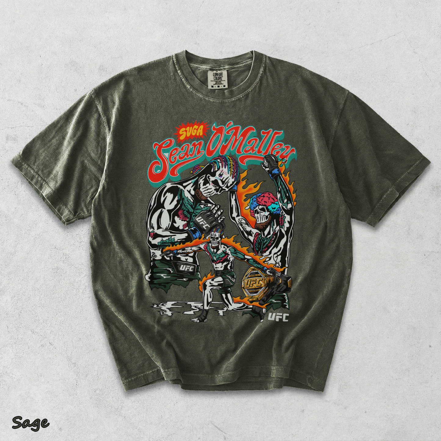 Sugar Sean O'Malley Skeleton UFC - Sage mockup