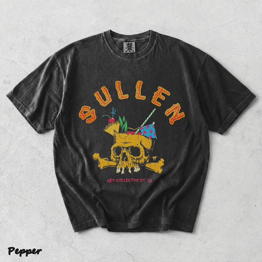 Sullen Brain Dead Skull Tiki Bamboo Tropical Drinks - Pepper mockup