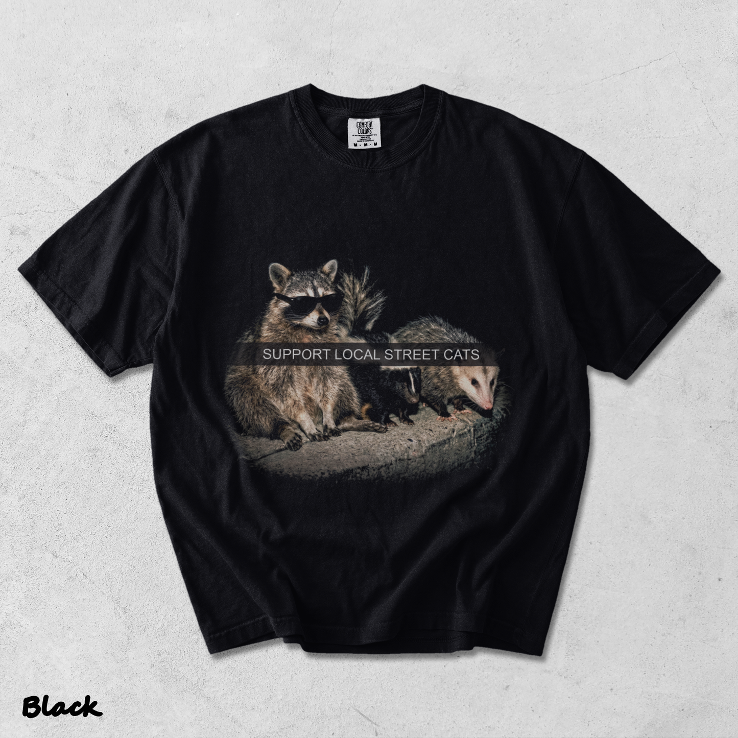 Support Local Street Cats - Black mockup