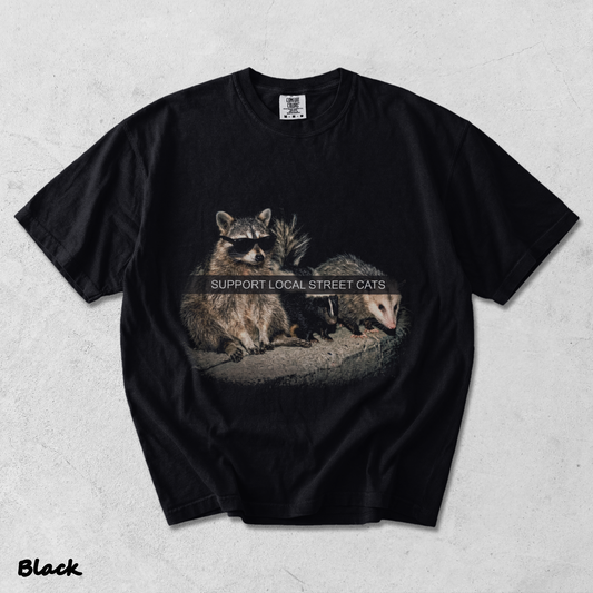Support Local Street Cats - Black mockup