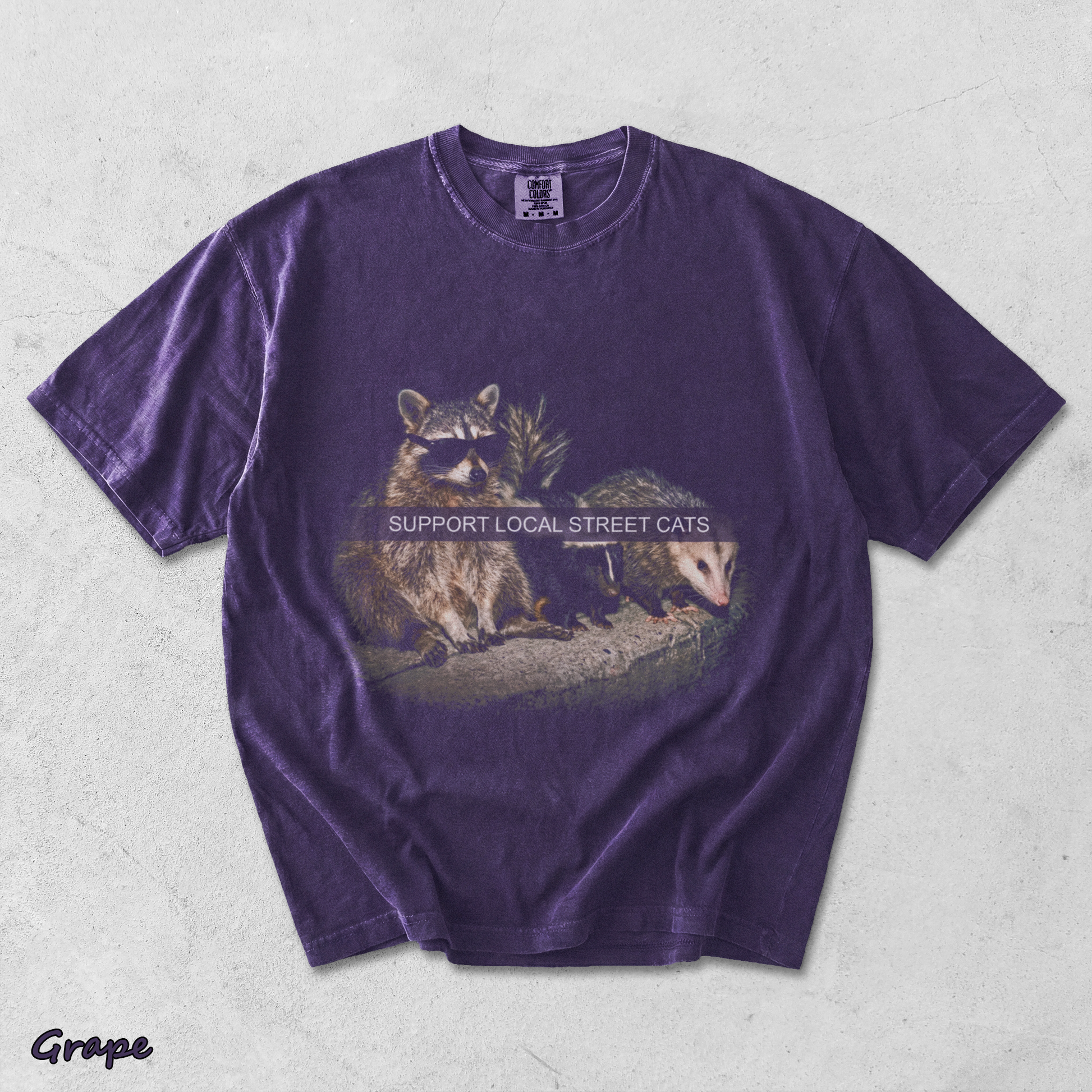 Support Local Street Cats - Grape mockup