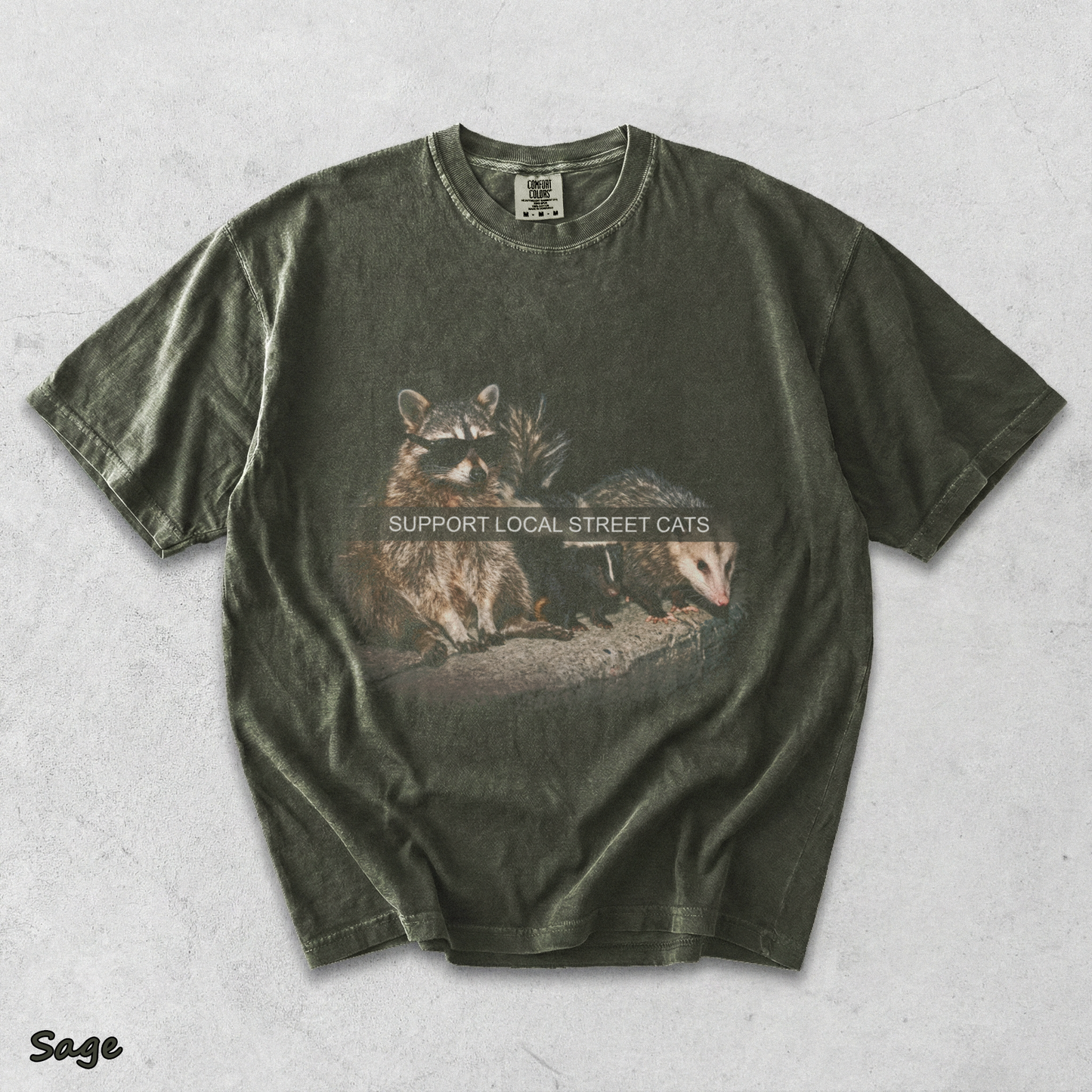 Support Local Street Cats - Sage mockup