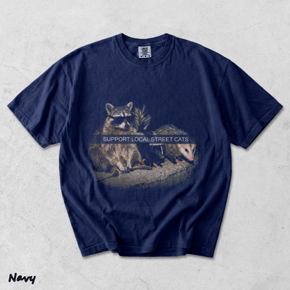 Support Local Street Cats - True Navy mockup