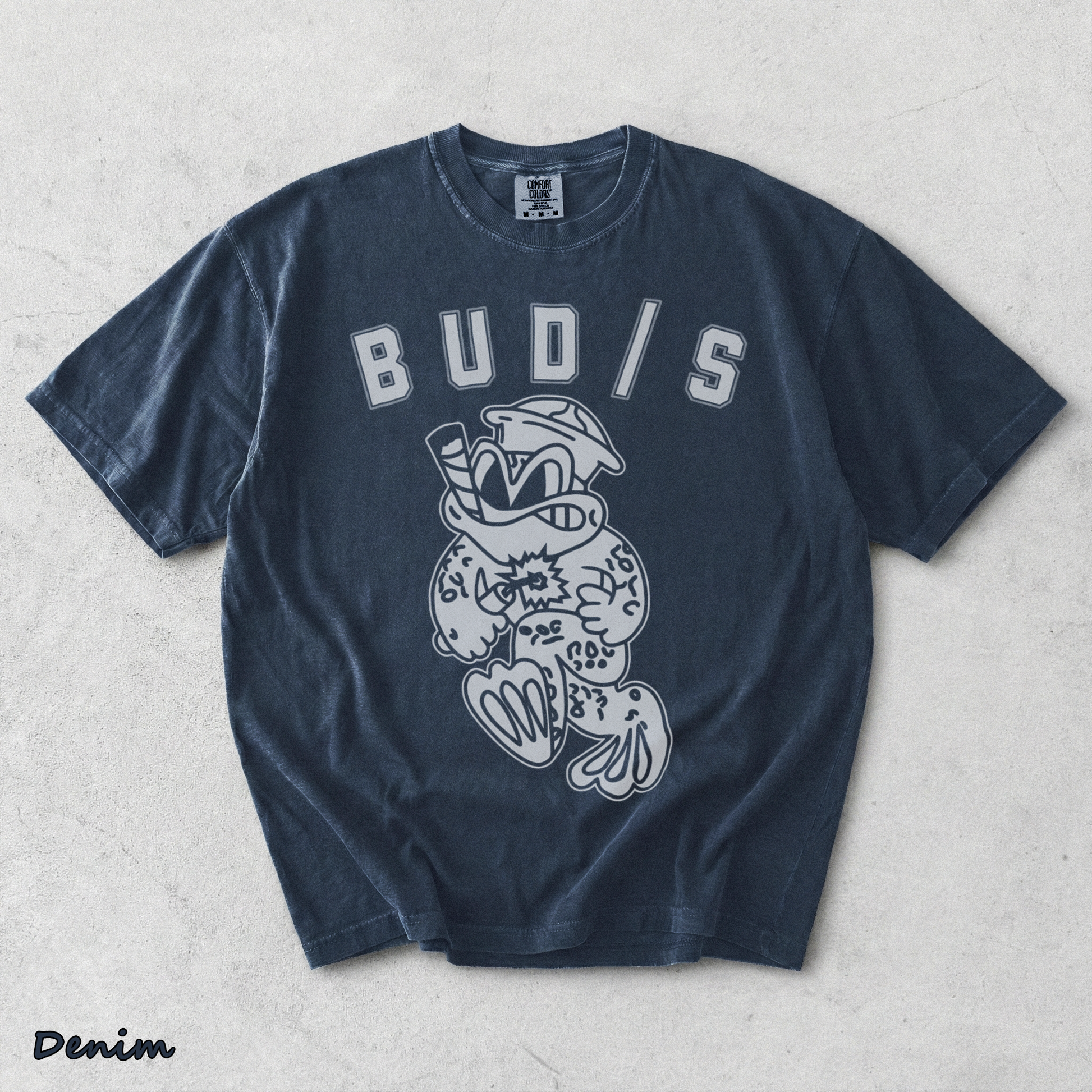 Swcc Navy Seals Udt Buds Spec Ops Trident Frog - Denim mockup