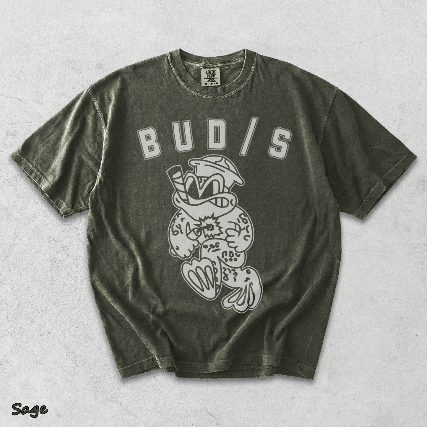 Swcc Navy Seals Udt Buds Spec Ops Trident Frog - Sage mockup