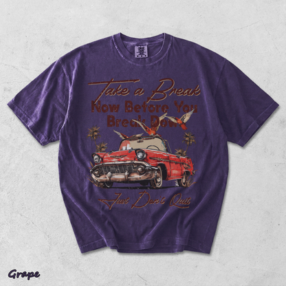 Take a Break Now Before You Break - Grape mockup
