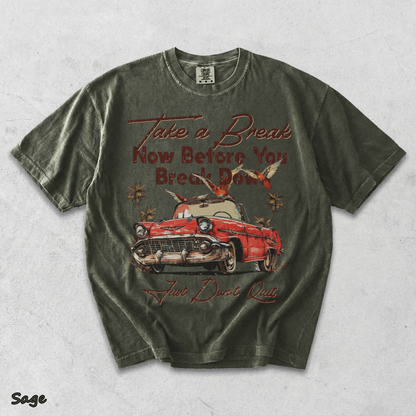 Take a Break Now Before You Break - Sage mockup