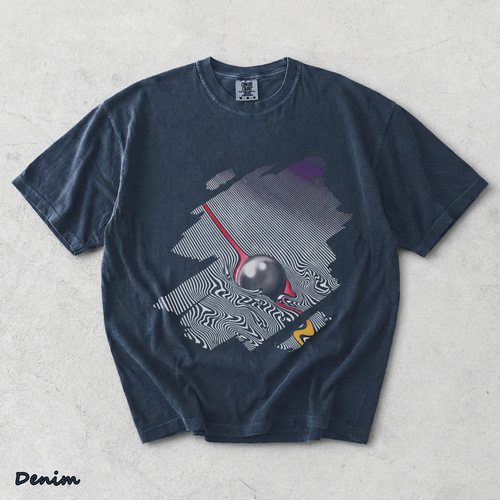 Tame Impala Currents - Denim mockup