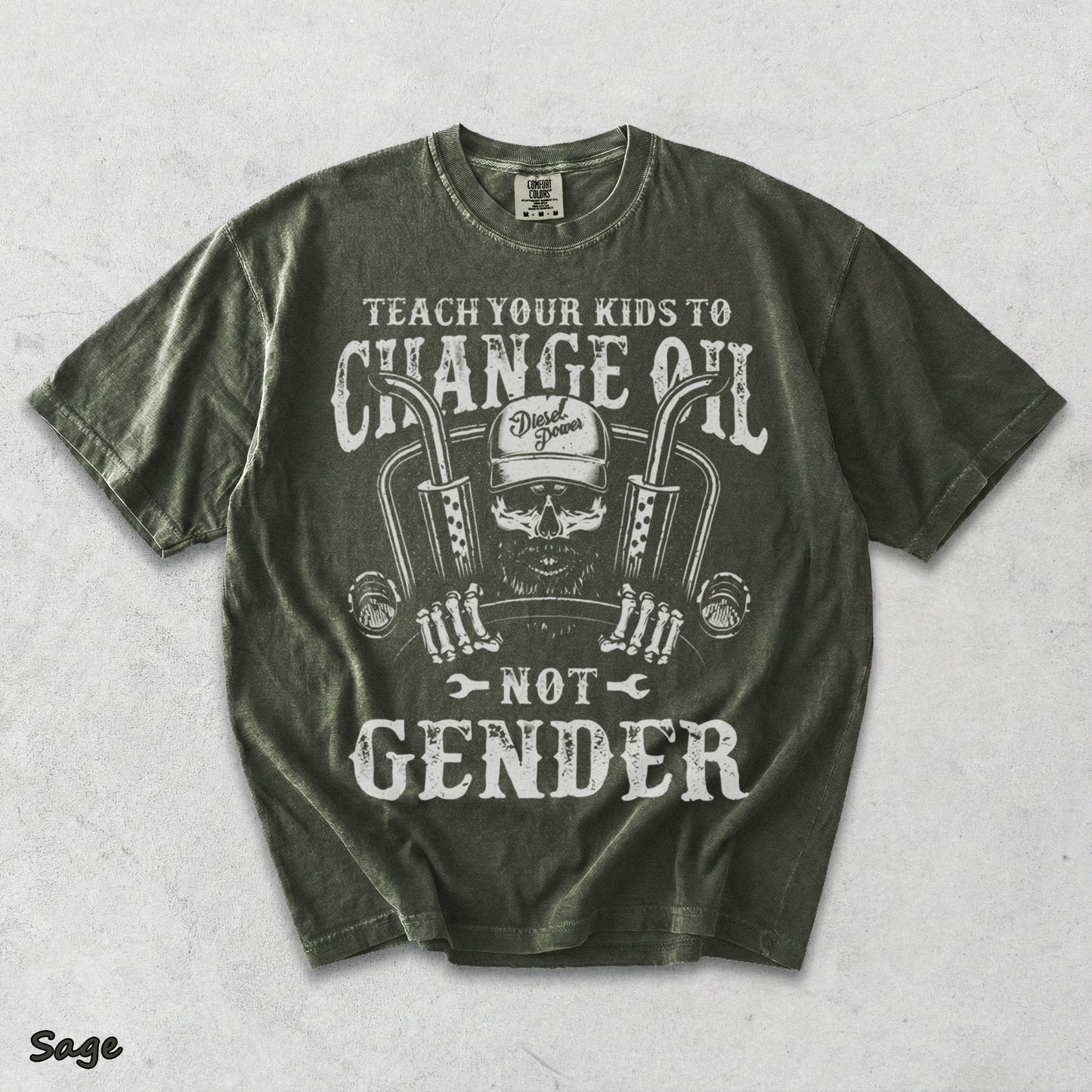 Teach Your Kids To Change Their Oil Not Their Gender - Sage mockup