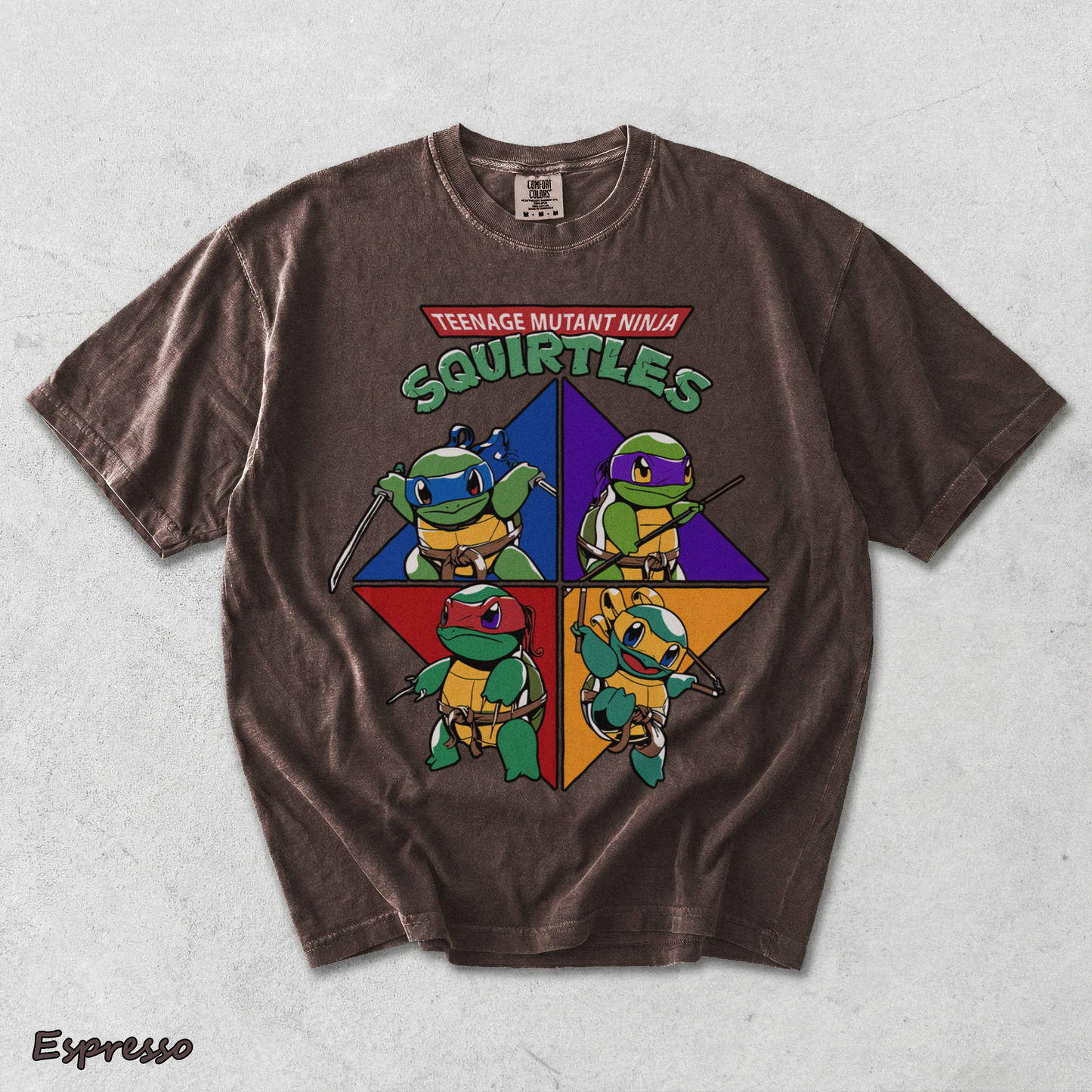 Teenage Mutant Ninja Squirtles - Espresso mockup