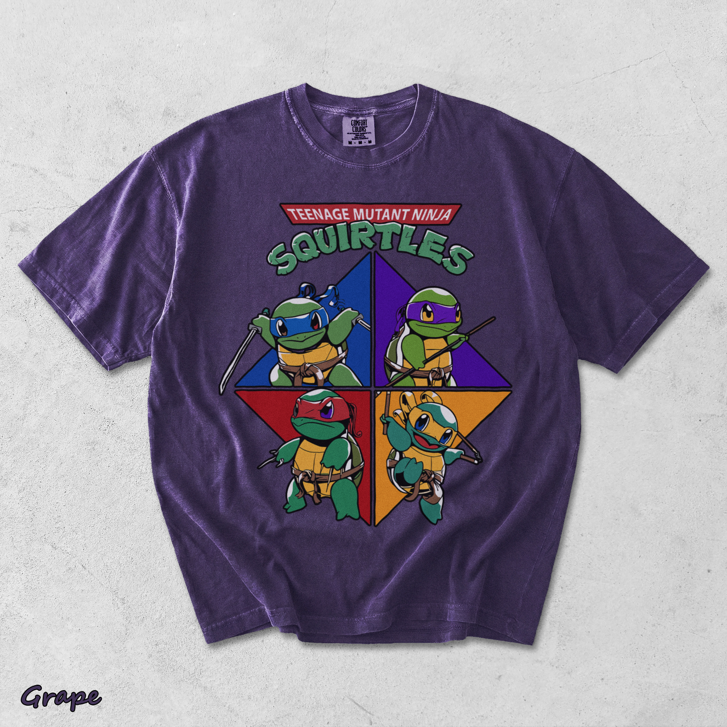 Teenage Mutant Ninja Squirtles - Grape mockup