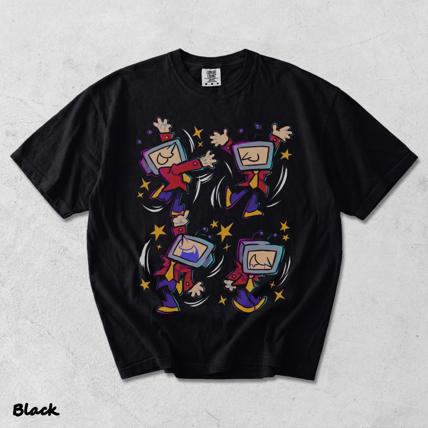Tenna Deltarune Back - Black mockup
