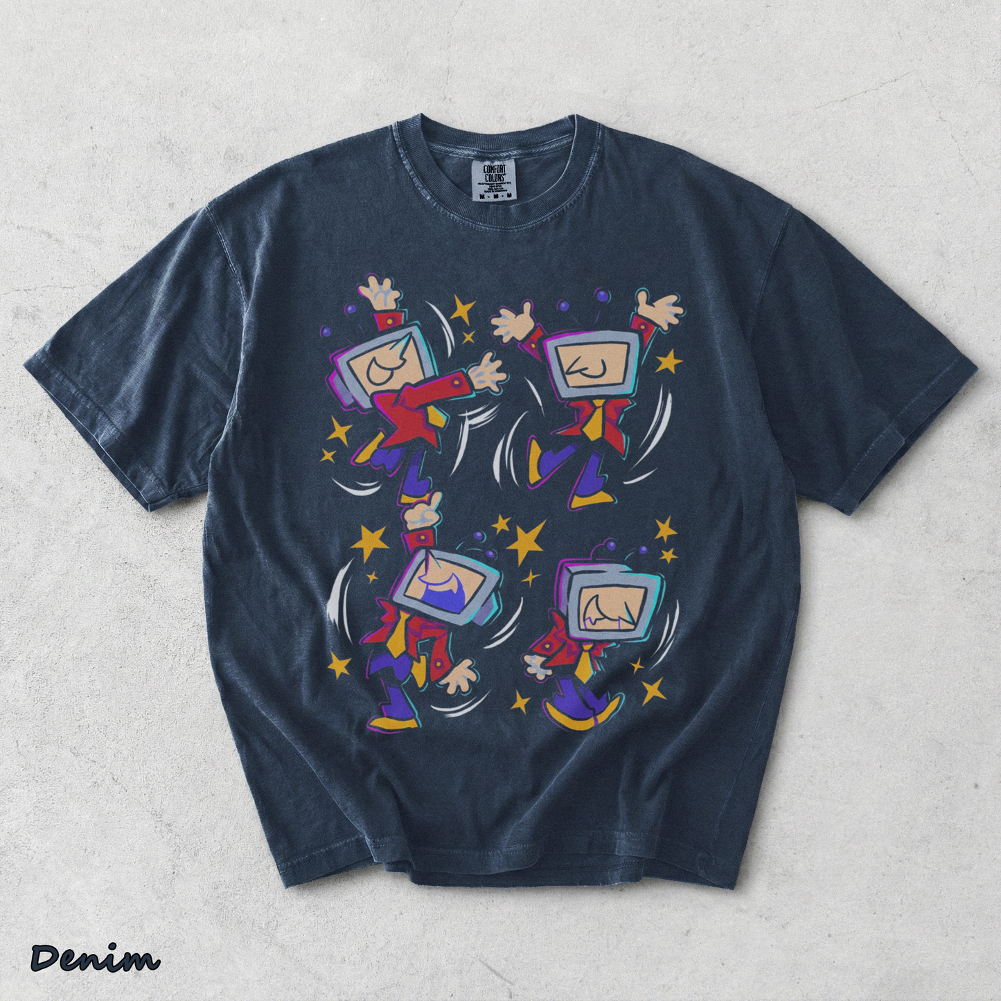 Tenna Deltarune Back - Denim mockup
