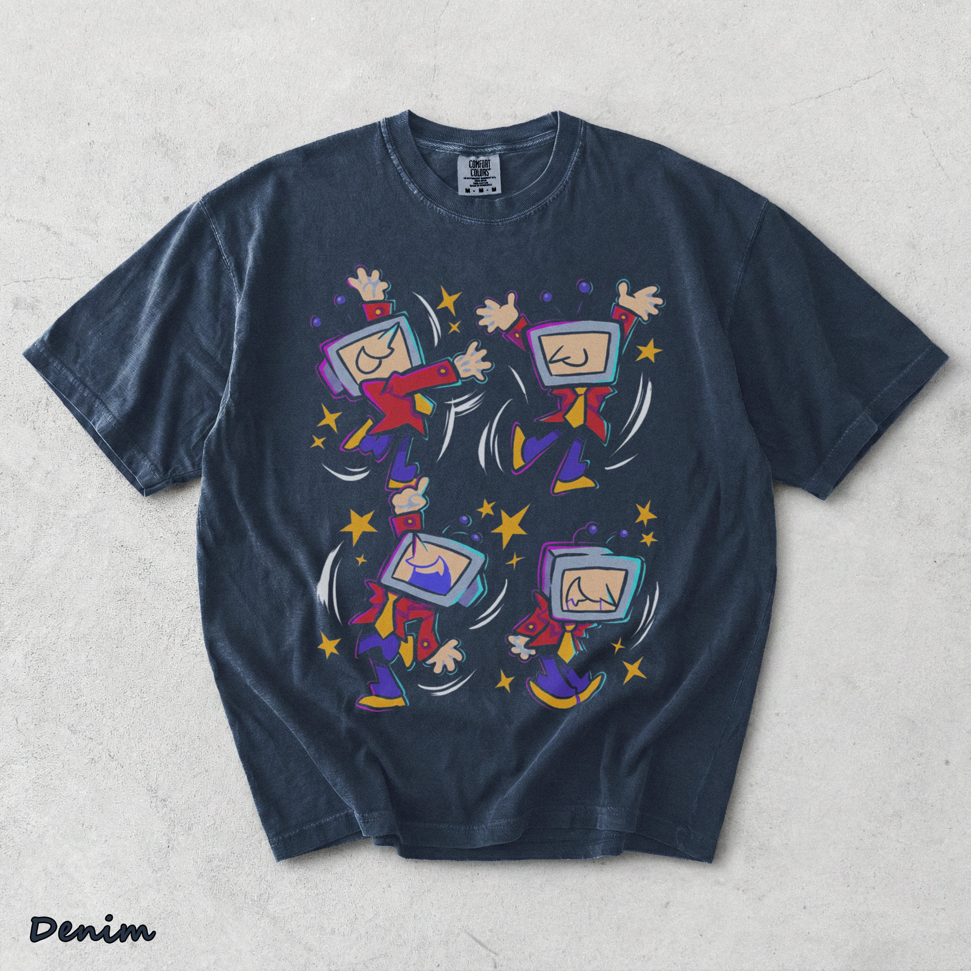 Tenna Deltarune Back - Denim mockup
