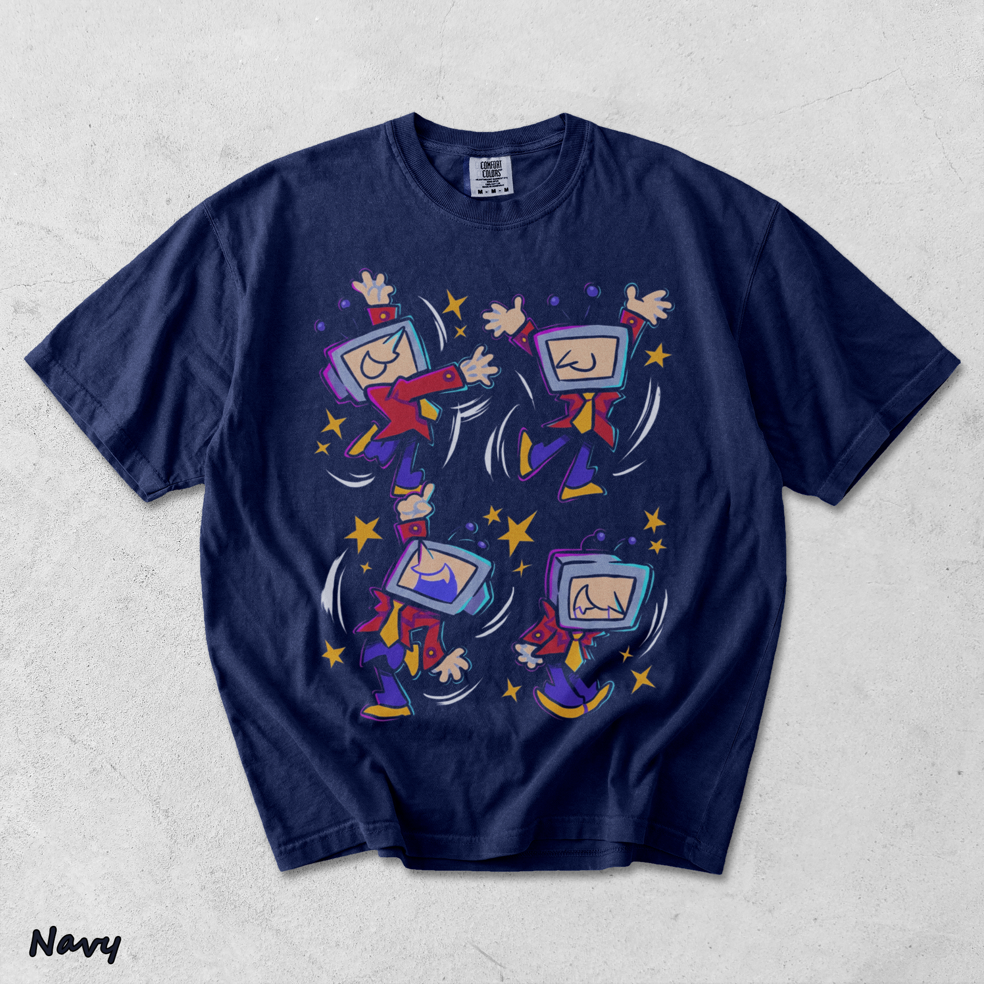 Tenna Deltarune Back - True Navy mockup