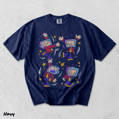 Tenna Deltarune Back - True Navy mockup