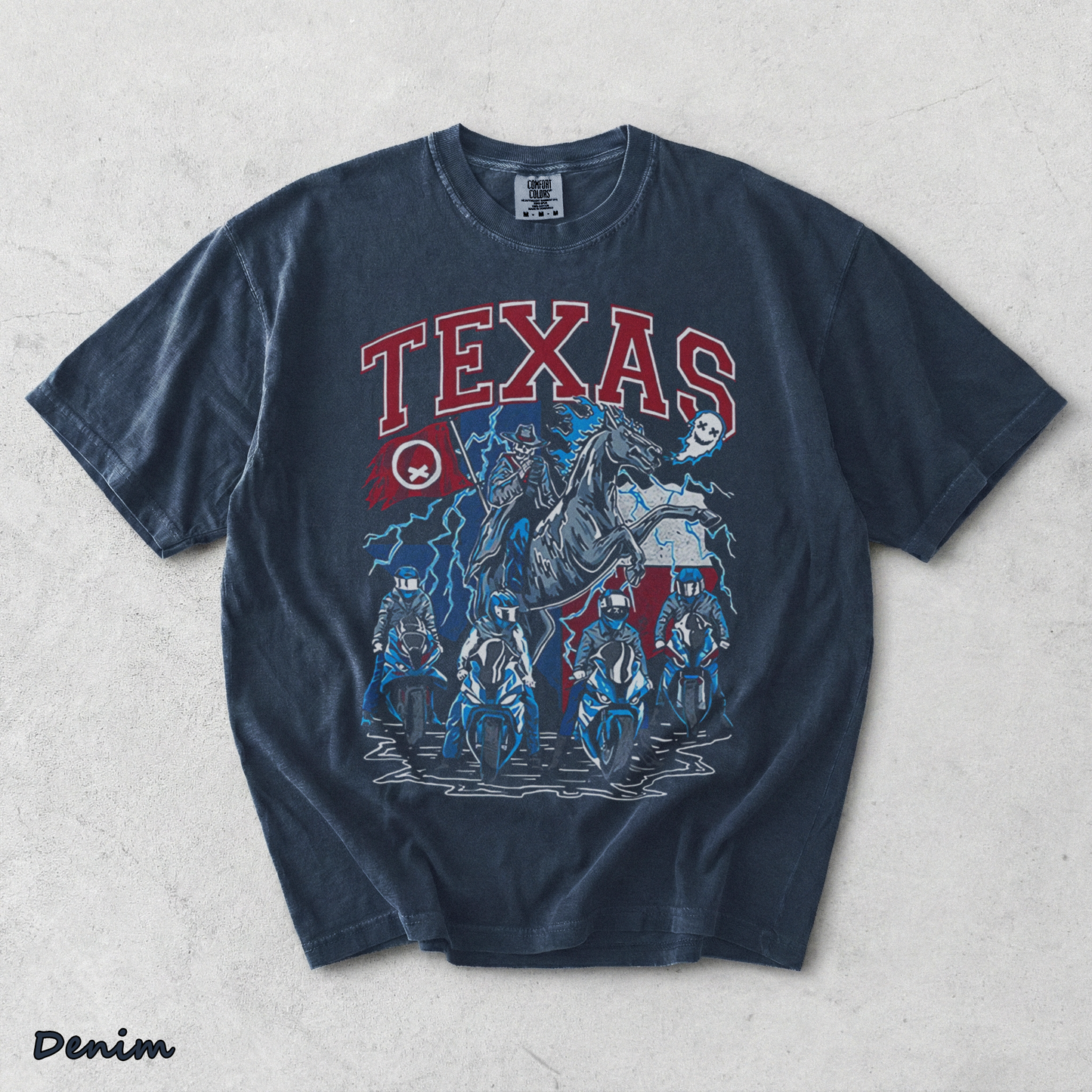 Texas Quiet - Denim mockup