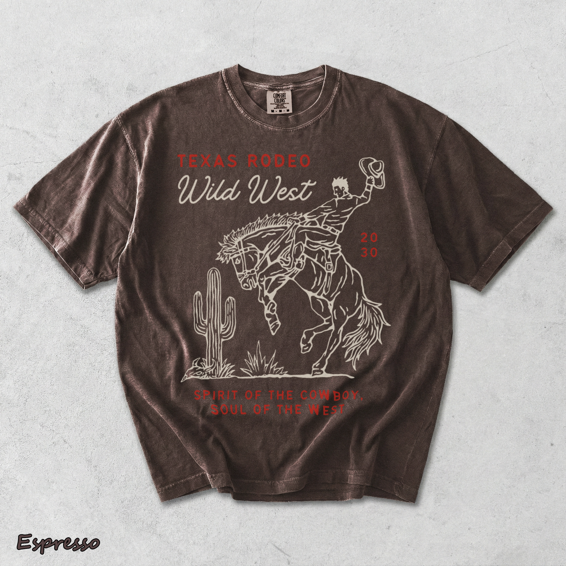 Texas Rodeo Wild West - Espresso mockup