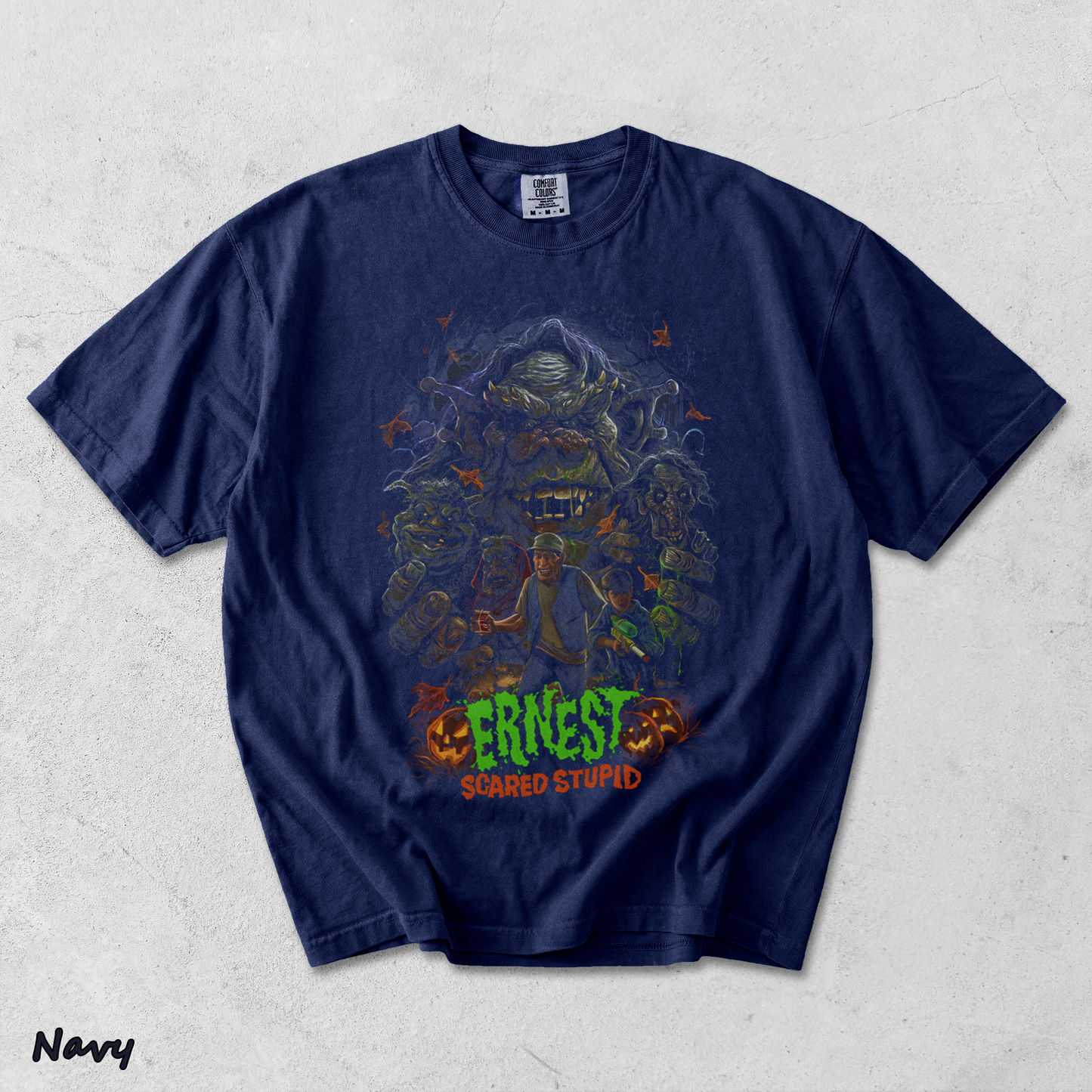 The Horrors of Halloween - True Navy mockup