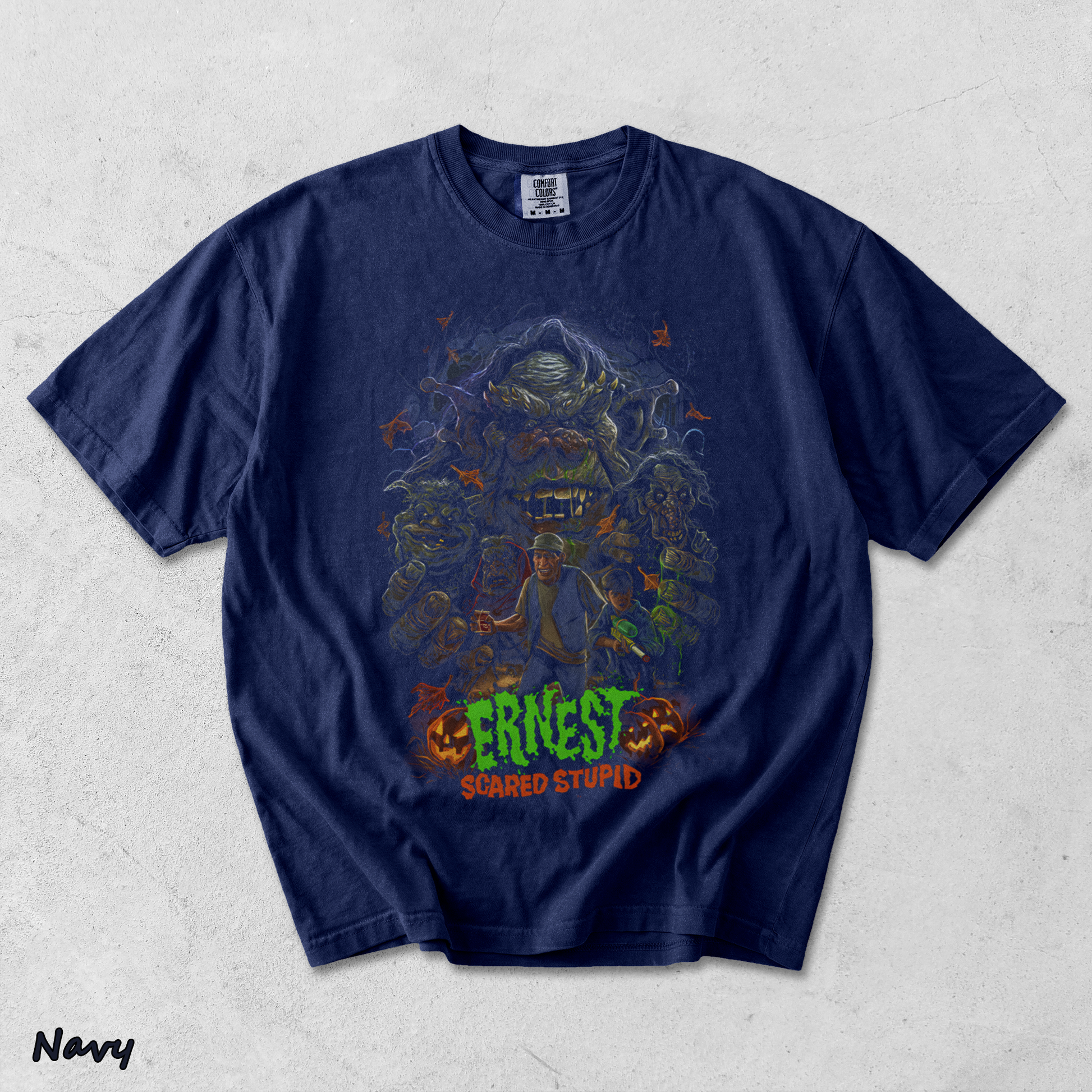 The Horrors of Halloween - True Navy mockup