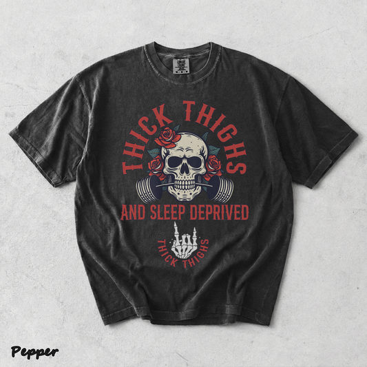 Thick Thighs And Sleep Deprived - Pepper mockup