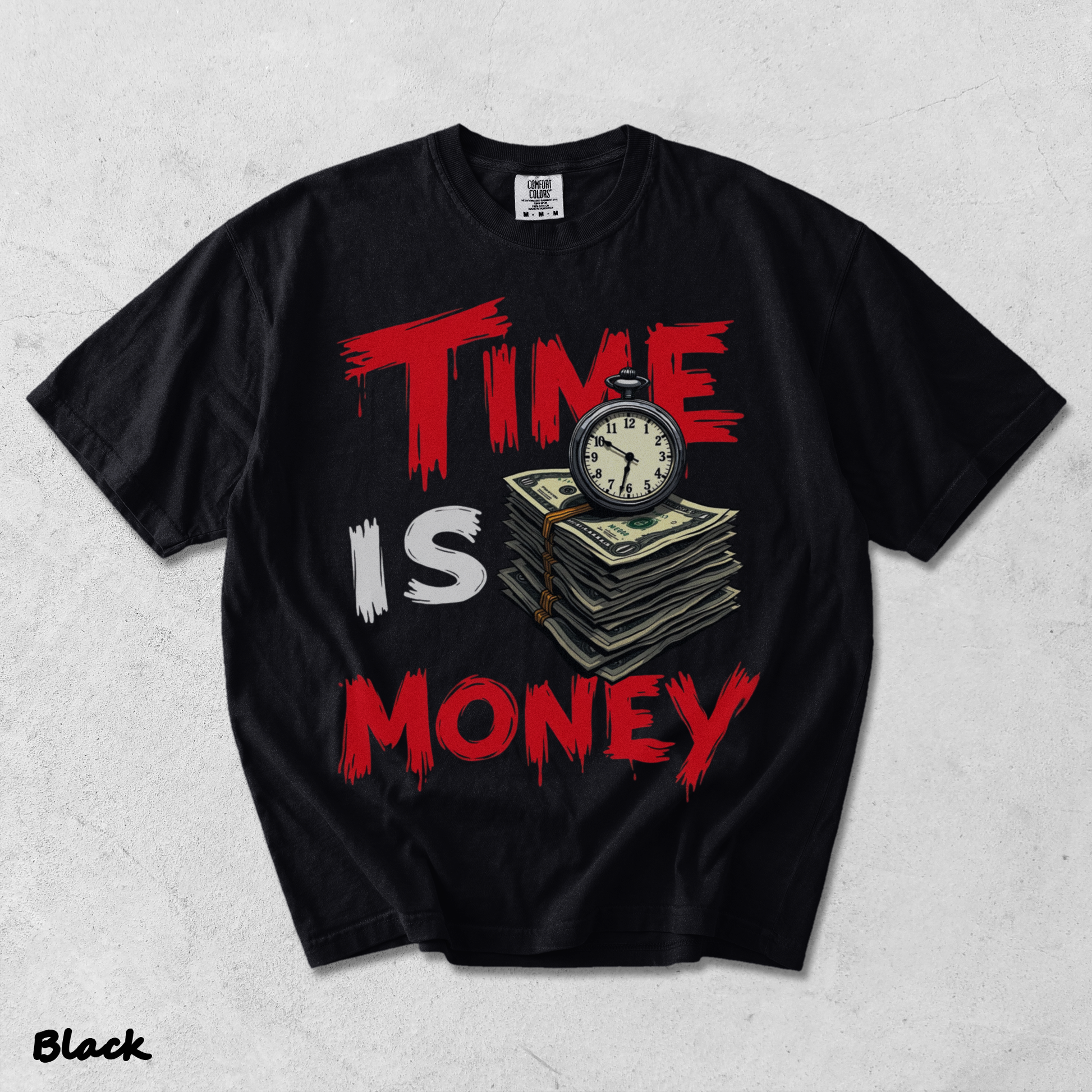 Time is Money - Black mockup