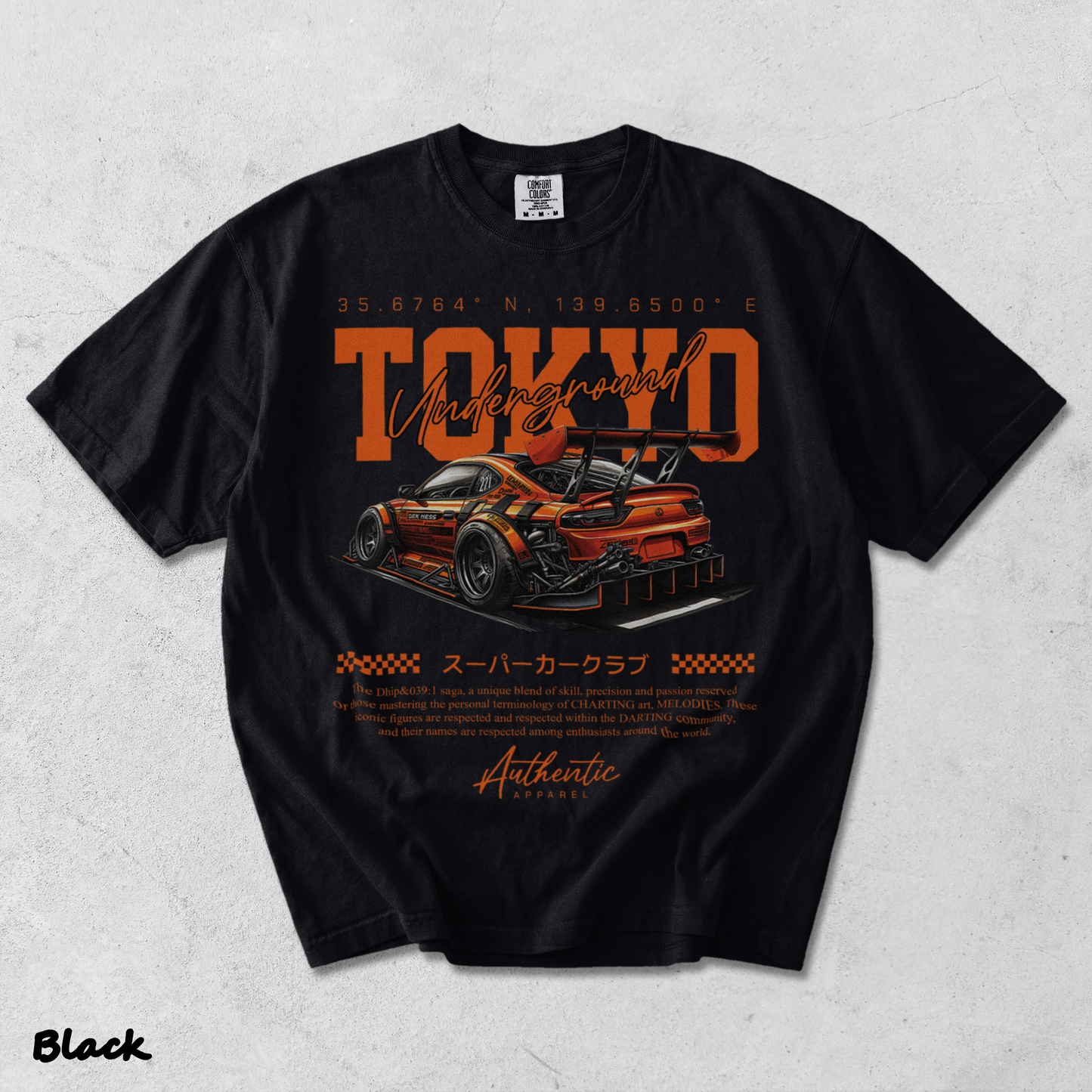 Tokyo underground - Black mockup