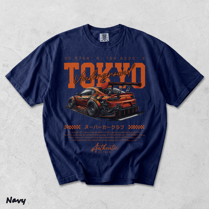 Tokyo underground - True Navy mockup