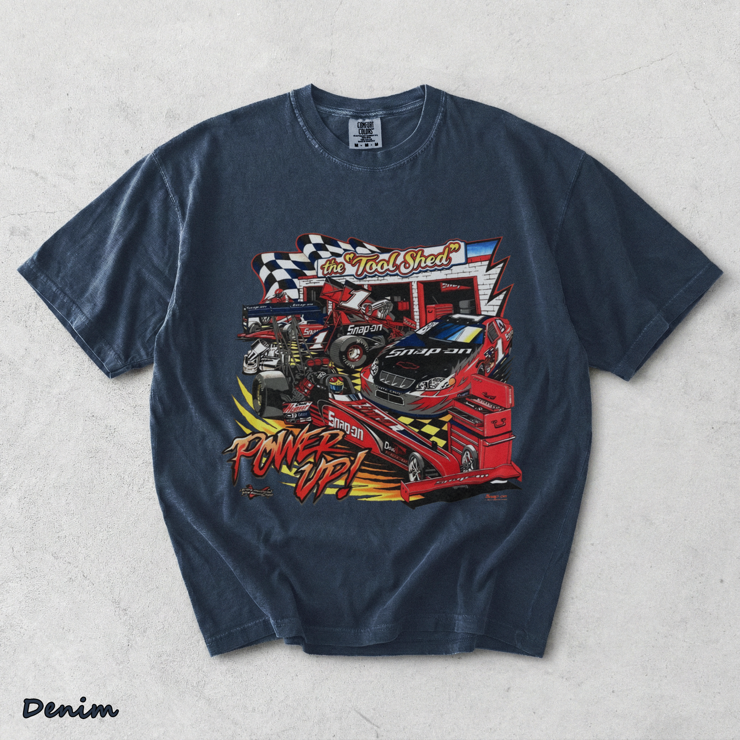 Tools Racing Power Up - Denim mockup
